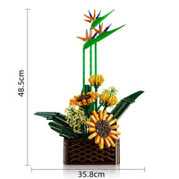 Mould King Building Block, Flower World, Birds of Paradise (10024) 1608 Pieces