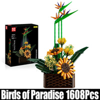 Mould King Building Block, Flower World, Birds of Paradise (10024) 1608 Pieces