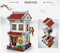 LOZ Mini Building Block, Street Series, Ancient Chinese Style Building Street View Set (1023, 1024, 1025)