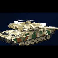 Mould King Building Block, Military Leopard 2 Tank with remote control (20020) 1091 Piecesing Set
