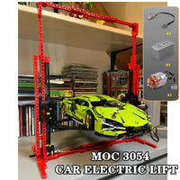 Mould King Building Block, MOC-3054 Double Column Car Lift 1:8 (13053) 537 Pieces