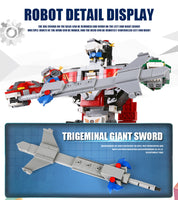 Mould King Building Block, Creative Idea Series, Motorized Voltron Robot (15037) 1003 Pieces