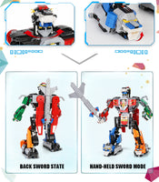 Mould King Building Block, Creative Idea Series, Motorized Voltron Robot (15037) 1003 Pieces