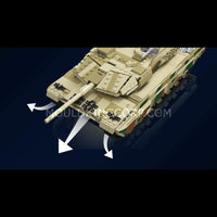 Mould King Building Block, Military Leopard 2 Tank with remote control (20020) 1091 Piecesing Set