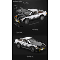 CaDA Initial D 1:12 Toyota Trueno AE86 (C61024), Non-Motorized Version