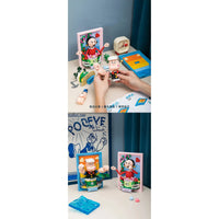 Pantasy Building Block, Popeye Series, Popeye & Olive 3D Portrait Painting (86403, 86404) 400+ Pieces