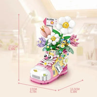 LOZ Mini Model 1350 and 1351 - Floral Shoe Collection