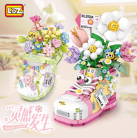 LOZ Mini Model 1350 and 1351 - Floral Shoe Collection