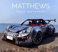 TGL Building Block, Technic Series, GR2 RS 911 Silver Grey (T5026B) 3389 Pieces, 1:8 Scale, Static Version