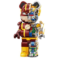 Wangao Block Model 188012 The Flash Mechanical Bear Half Clear Version