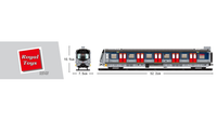 Royal Toys Building Block, Hong Kong City Story Series, MTR East Rail Line Train, (RT47) 815 Pieces