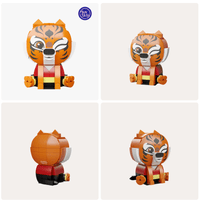 KungFu Panda Mini Figure Characters (PO, Tigress, Shifu, Zhen)