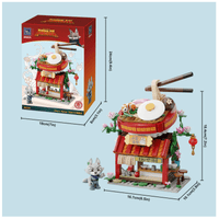 (Pre-Order) Pantasy Building Block, KungFu Panda Series, Mini Street View (PO, Tigress, Shifu, Zhen) (86505-86508)