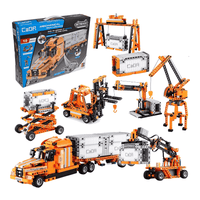CaDA C71002W Port Engineering Series (10 in 1) – Versatile Building Block Set with 10 Construction Models