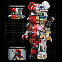 Wangao Building Block, Bear Robot Deadpool (188014) 2000 Pieces