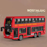 Zhe Gao Building Block, Nostalgic Classic Hong Kong Kowloon Bus in Traditional Red (991012) 891 Pieces