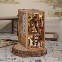 CUTEBEE DIY Wooden Book Nook Kit Ink Rhyme Bookstore)