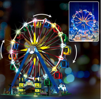 Mould King Building Block: Motorized Ferris Wheel with LED Light (11006)