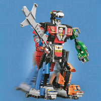 Mould King Building Block, Creative Idea Series, Motorized Voltron Robot (15037) 1003 Pieces