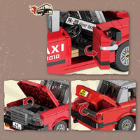 Nostalgic Classic Hong Kong Retro Red Taxi (991010)