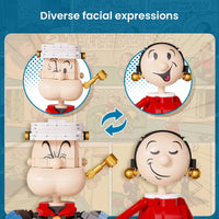 Pantasy Building Block, Popeye Series, Popeye & Olive (86401) 1500 Pieces