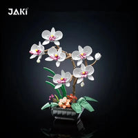 Jaki Orchid flower with pot for 3 different colours building block 2901 29011 29012