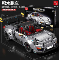 TGL Building Block, Technic Series, GR2 RS 911 Silver Grey (T5026B) 3389 Pieces, 1:8 Scale, Static Version