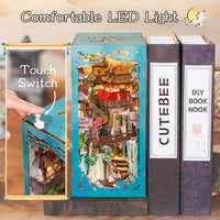 CUTEBEE DIY Wooden Book Nook Kit Bookshelf Inserts (Su Dongpo's Life)