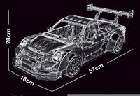 TGL Building Block, Technic Series, GR2 RS 911 Silver Grey (T5026B) 3389 Pieces, 1:8 Scale, Static Version