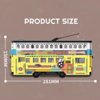 Zhe Gao Building Block, Nostalgic Classic Hong Kong Trams Transportation (991008) 860 Pieces