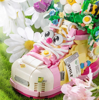 LOZ Mini Model 1350 and 1351 - Floral Shoe Collection