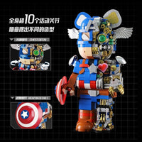 Wangao Building Block, Bear Robot  Captain America (188009) 1701 Pieces