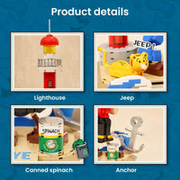 Pantasy Building Block, Popeye Series, Popeye & Olive (86401) 1500 Pieces