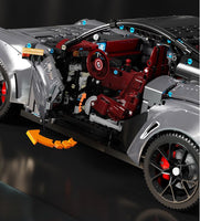 TGL Building Block, Technic Series, GR2 RS 911 Silver Grey (T5026B) 3389 Pieces, 1:8 Scale, Static Version