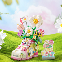 LOZ Mini Model 1350 and 1351 - Floral Shoe Collection