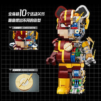 Wangao Block Model 188012 The Flash Mechanical Bear Half Clear Version