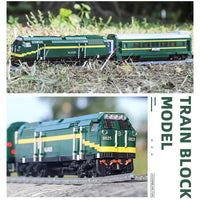 Mould King Building Block, World Railway Train Bricks No.NJ2 Diesel Locomotives Extension Cart for 12001 (12001CX) 1009+ Pieces