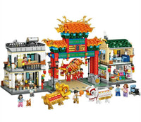 LoZ Mini Building Block, Street Series, Chinatown (1030) 3581 pieces