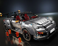TGL Building Block, Technic Series, GR2 RS 911 Silver Grey (T5026B) 3389 Pieces, 1:8 Scale, Static Version