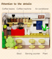 CADA Summer Japanese Coffee Shop Modular MOC House Building Kit C66007W