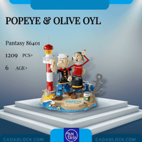 Pantasy Building Block, Popeye Series, Popeye & Olive (86401) 1500 Pieces