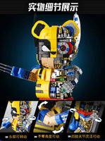 Wangao 188013 Wolverine Mechanical Bear Half Clear Version