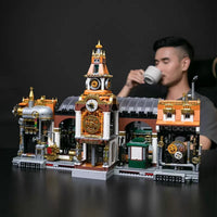 Pantasy Building Block, Steam Punk Series, Steampunk Train Station (85007) 2723 Pieces