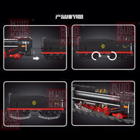Mould King Building Block, QJ Steam Locomotive Building Set (12003), 1511 Pieces