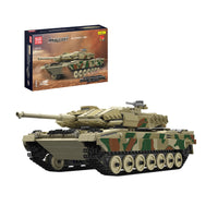 Mould King Building Block, Military Leopard 2 Tank with remote control (20020) 1091 Piecesing Set