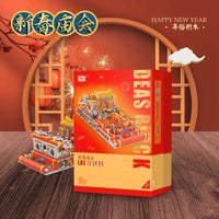 LOZ Mini Building Block, Chinese New Year Temple Fair, 3467 Pieces (2180)