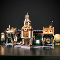 Pantasy Building Block, Steam Punk Series, Steampunk Train Station (85007) 2723 Pieces