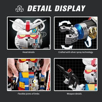 WANGAO 188002 32CM Cartoon Action Figure Gundam Mechanical Bear Building Blocks