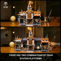 Pantasy Building Block, Steam Punk Series, Steampunk Train Station (85007) 2723 Pieces