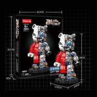 Wangao Building Block, Bear Robot Angry Bear (188001) 2000 Pieces